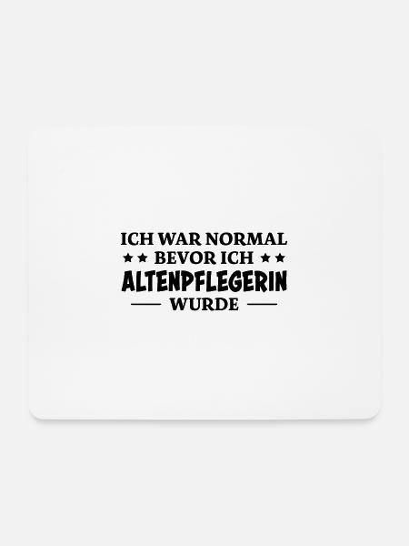 Altenpflegerin Spruch Witz Altenpflegerin Geschenk - Mousepad (Querformat) - Weiß
