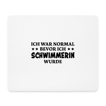 Schwimmerin Spruch Schwimmen Schwimmerin Geschenk - Mousepad (Querformat) - Weiß - Vorne