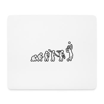 Evolution Tennis Female White Grunge - Mousepad (Querformat) - Weiß - Vorne