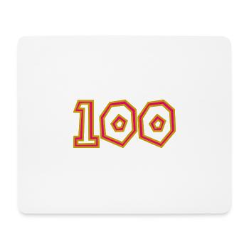 100. 100 ANS. 100e ANNIVERSAIRE. ANNIVERSAIRE 100 - Tapis de souris (format paysage) - blanc - Devant