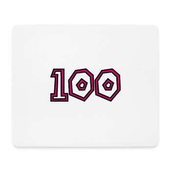 100. 100 JAHRE. 100-JÄHRIGES JUBILÄUM. GEBURTSTAG 100 - Mousepad (Querformat) - Weiß - Vorne