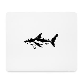 Shark - Mouse Pad (horizontal) - white - Front