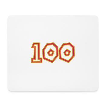 100. 100 JAHRE. 100-JÄHRIGES JUBILÄUM. GEBURTSTAG 100 - Mousepad (Querformat) - Weiß - Vorne