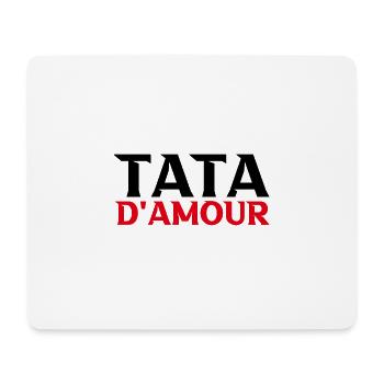 Tata d'amour - Tapis de souris (format paysage) - blanc - Devant