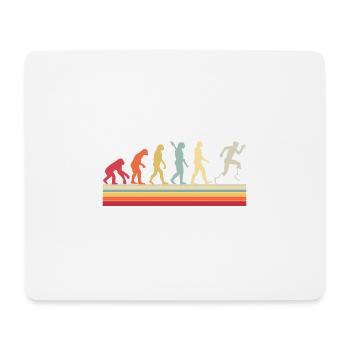 Evolution of Para Running - Mousepad (Querformat) - Weiß - Vorne