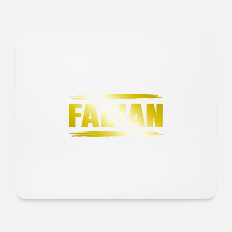 Fabian - Mousepad (Querformat) - Weiß