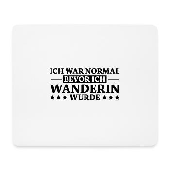 Wanderin Lustiger Spruch Outdoor Wanderer Geschenk - Mousepad (Querformat) - Weiß - Vorne