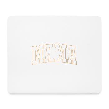 Maman avec empreinte de patte - Tapis de souris (format paysage) - blanc - Devant