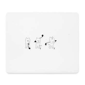 golf golfer golfen spielen player ball sports21 - Mousepad (Querformat) - Weiß - Vorne