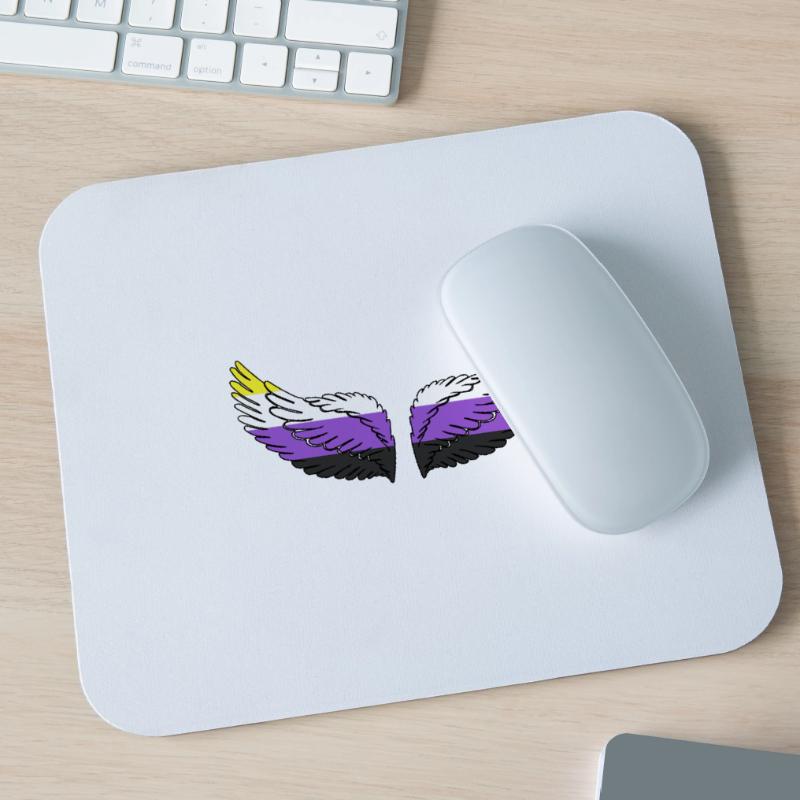 Wing Nonbinary Non-Binary Gender Nonbinary Mouse Pad (horizontal)