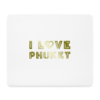 I Love Phuket - Mousepad (Querformat) - Weiß - Vorne