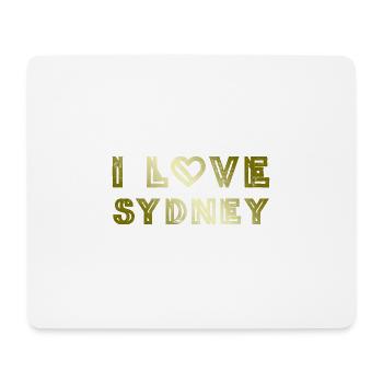 J’aime Sydney - Tapis de souris (format paysage) - blanc - Devant