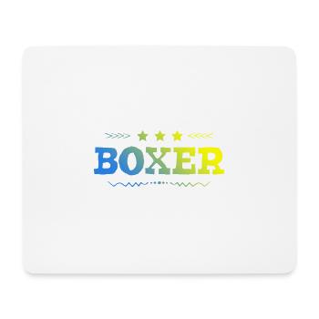 Boxer Boxen Sport - Mousepad (Querformat) - Weiß - Vorne