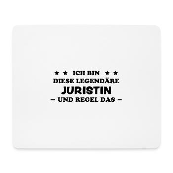 Juristin Beruf Lustige Spruch Jurist Jura Geschenk - Mousepad (Querformat) - Weiß - Vorne