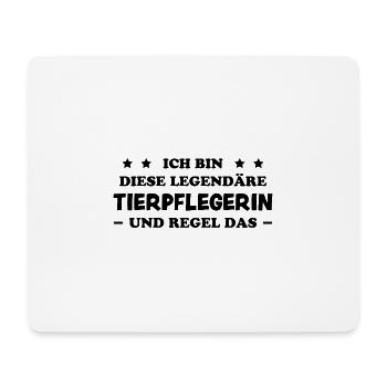 Tierpflegerin Lustig Spruch Tierpflegerin Geschenk - Mousepad (Querformat) - Weiß - Vorne