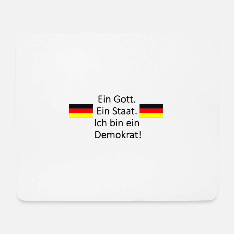 Ein Gott. Ein Staat. - Mousepad (Querformat) - Weiß