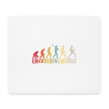 Human Evolution Guitar Band Retro Vintage - Tapis de souris (format paysage) - blanc - Devant