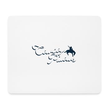 Coussins de cow-boy fille du Sud Texas Dame drôle - Tapis de souris (format paysage) - blanc - Devant