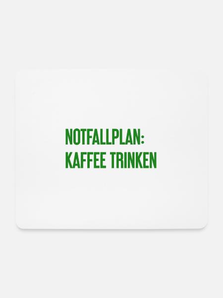 Coffee Contingency Plan - Mouse Pad (horizontal) - white