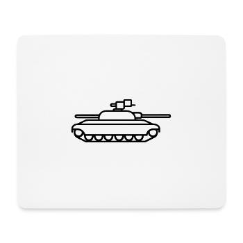 tank - Mouse Pad (horizontal) - white - Front