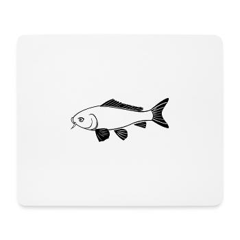 fish - Mouse Pad (horizontal) - white - Front