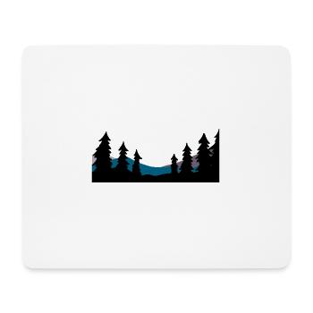 Forest Nature Ecology Nature conservation Trees Horizon - Mouse Pad (horizontal) - white - Front