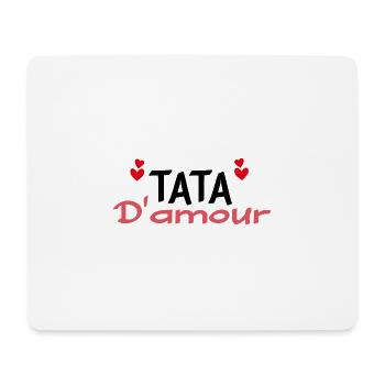 Tata d'amour - Tapis de souris (format paysage) - blanc - Devant