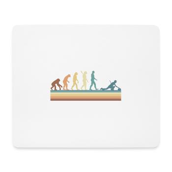 Équipe de curling Evolution - Tapis de souris (format paysage) - blanc - Devant