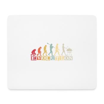 Grill Evolution Vintage Grilling Grill King Grill - Mouse Pad (horizontal) - white - Front