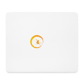 Sporty Hobby Leidenschaft Skifahren - Mousepad (Querformat) - Weiß - Vorne