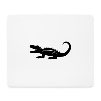 crocodile - Tapis de souris (format paysage) - blanc - Devant