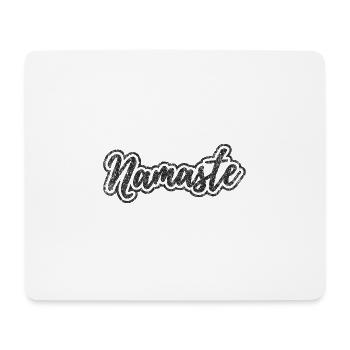 Namaste Black (Distressed) - Mousepad (Querformat) - Weiß - Vorne