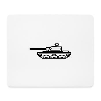 tank - Mouse Pad (horizontal) - white - Front