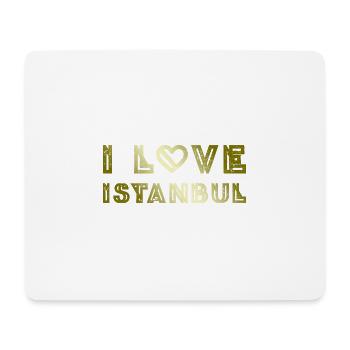 I Love Istanbul - Mouse Pad (horizontal) - white - Front