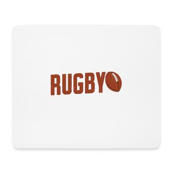 Rugby Is My Favorite Season 4 - Mouse Pad (horizontal) - white - Front