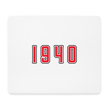 1940 year birthday - Mouse Pad (horizontal) - white - Front