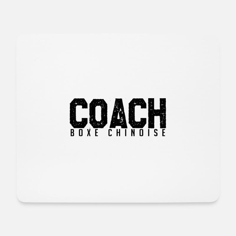 Chinesischer Boxtrainer. Chinesischer Boxtrainer. - Mousepad (Querformat) - Weiß