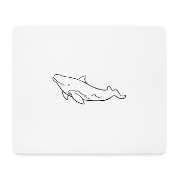 Wal - Mousepad (Querformat) - Weiß - Vorne