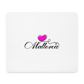 Mallorca Herz Liebe - Mousepad (Querformat) - Weiß - Vorne