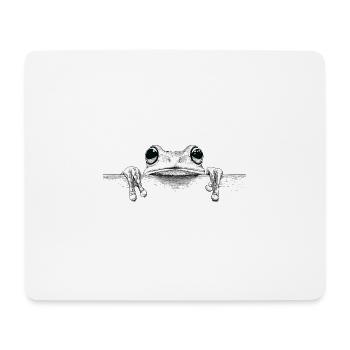 Frosch - Mousepad (Querformat) - Weiß - Vorne