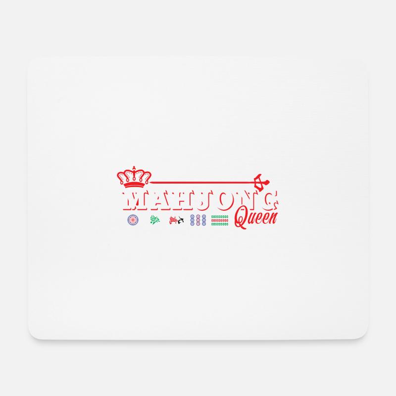 Mahjong queen - cool mahjong gift - Mouse Pad (horizontal) - white