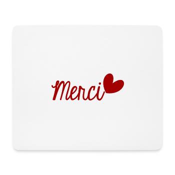 MERCI. THANKS. THANK YOU. ANNIVERSAIRE. NAISSANCE. - Tapis de souris (format paysage) - blanc - Devant