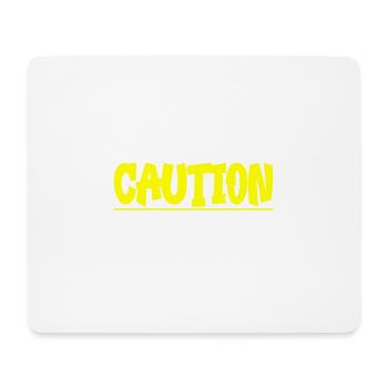 Attention, ne joue pas bien avec les autres 33 - Tapis de souris (format paysage) - blanc - Devant