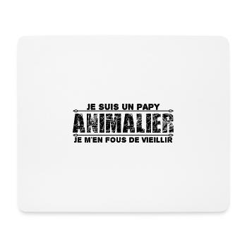 je suis un papy animalier cadeau pour mon papy. - Tapis de souris (format paysage) - blanc - Devant