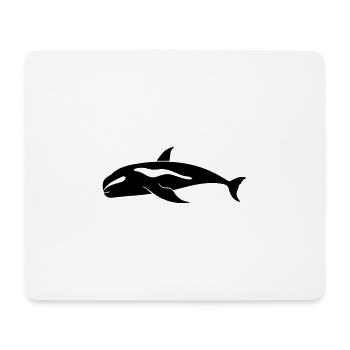 Wal - Mousepad (Querformat) - Weiß - Vorne