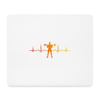 Krafttraining Damen Ausdauertraining Cardio - Mousepad (Querformat) - Weiß - Vorne