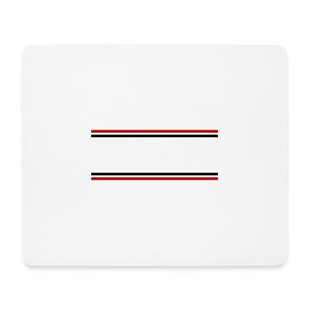 Line Symbol Stroke - Mouse Pad (horizontal) - white - Front