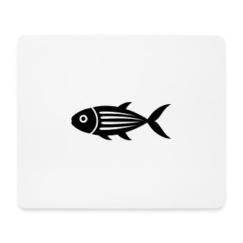 fish - Mouse Pad (horizontal) - white - Front