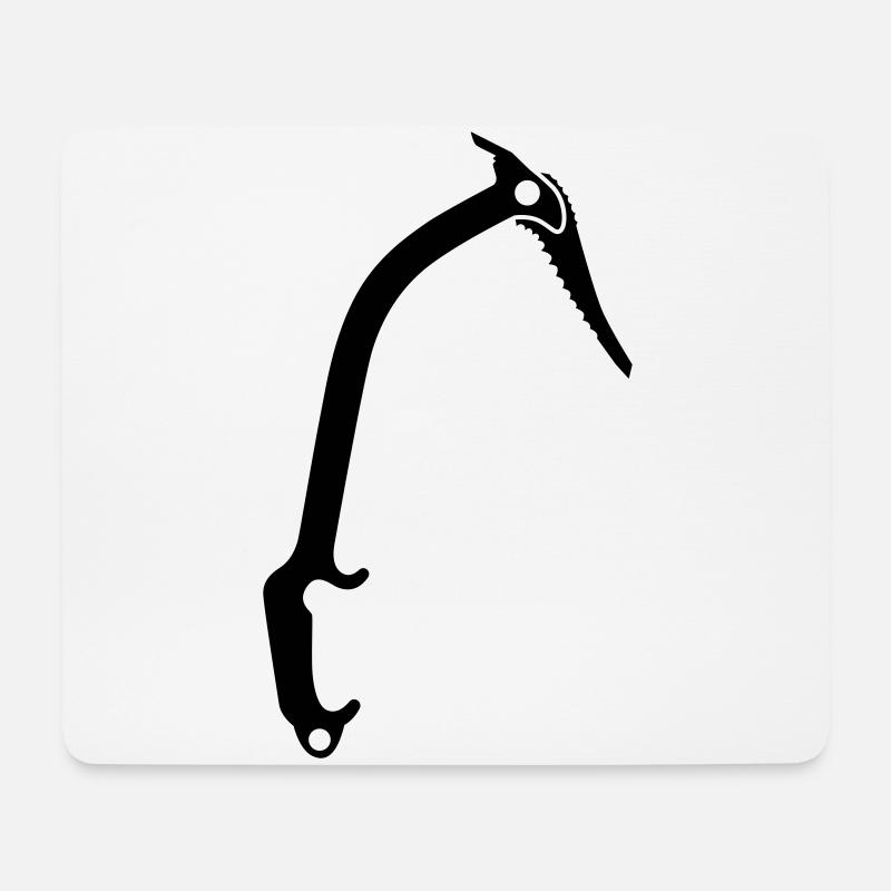 Kletterausrüstung eispickel - Mousepad (Querformat) - Weiß