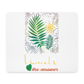 Delightfully Planting Lovable Routines Artwork - Mouse Pad (horizontal) - white - Front
